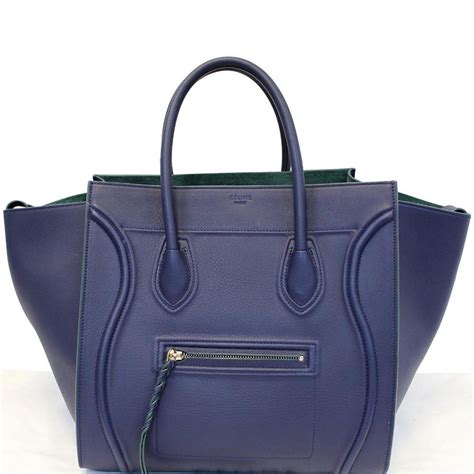 celine phantom bag navy blue|authentic Celine phantom bag.